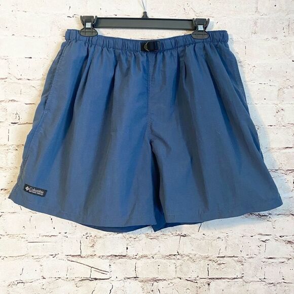Columbia Men’s Swim Trunks Shorts Navy Blue Adjustable Waist Size Large - Picture 1 of 5